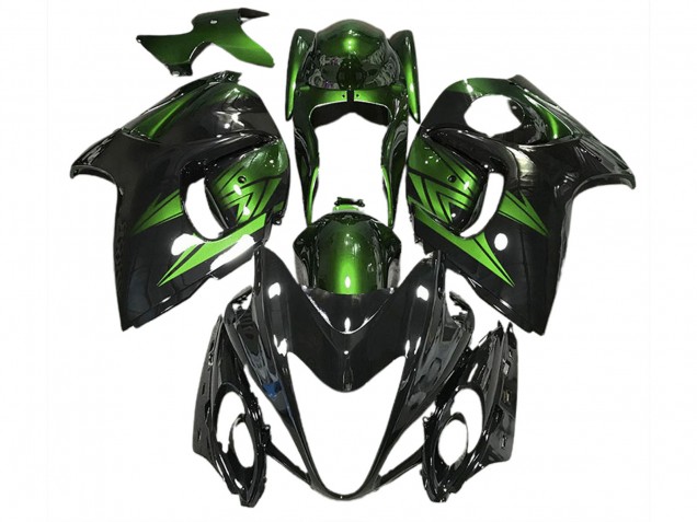 Gloss Black and Deep Green 2008-2020 GSXR 1300 Hayabusa Motorcycle Fairings