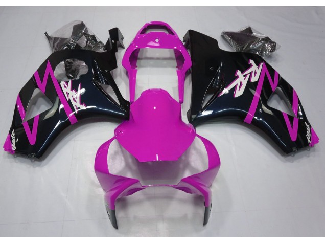 Gloss Black and Pink 2002-2003 CBR954RR Motorcycle Fairings