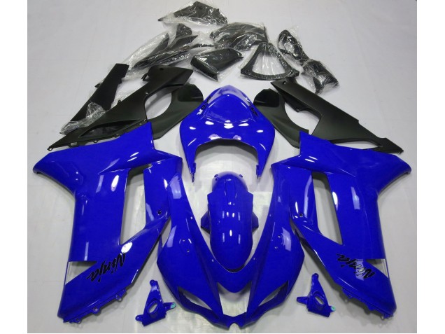 Gloss Blue 2007-2008 ZX6R Motorcycle Fairings