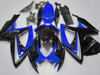 Gloss Blue Debadged 2006-2007 GSXR 600-750 Motorcycle Fairings