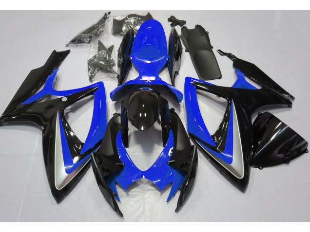 Gloss Blue Debadged 2006-2007 GSXR 600-750 Motorcycle Fairings