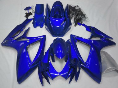 Gloss Blue Plain 2006-2007 GSXR 600-750 Motorcycle Fairings