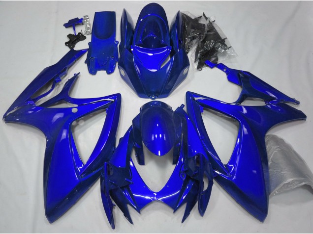 Gloss Blue Plain 2006-2007 GSXR 600-750 Motorcycle Fairings