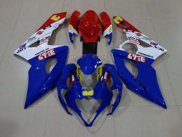 Gloss Blue / White / Red 2005-2006 GSXR 1000 Motorcycle Fairings