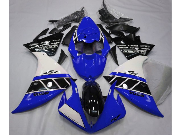 Gloss Blue White and Black 2012-2014 R1 Motorcycle Fairings