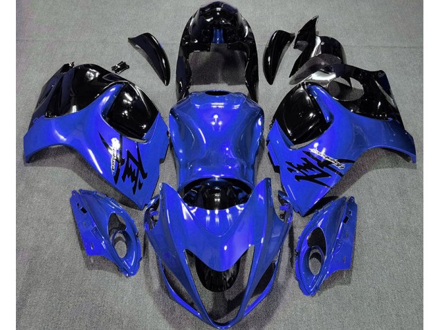 Gloss Blue and Black 2008-2020 GSXR 1300 Hayabusa Motorcycle Fairings