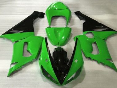 Gloss Green & Black 2005-2006 ZX6R Motorcycle Fairings