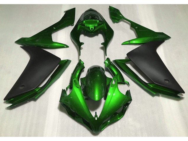 Gloss Green & Black 2007-2008 R1 Motorcycle Fairings