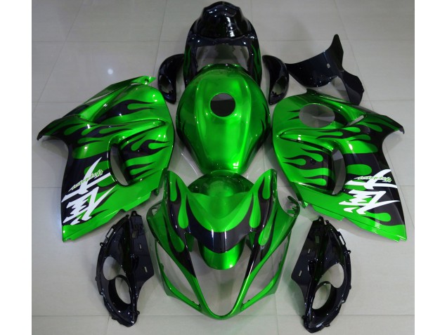 Gloss Green & Black 2008-2020 GSXR 1300 Hayabusa Motorcycle Fairings