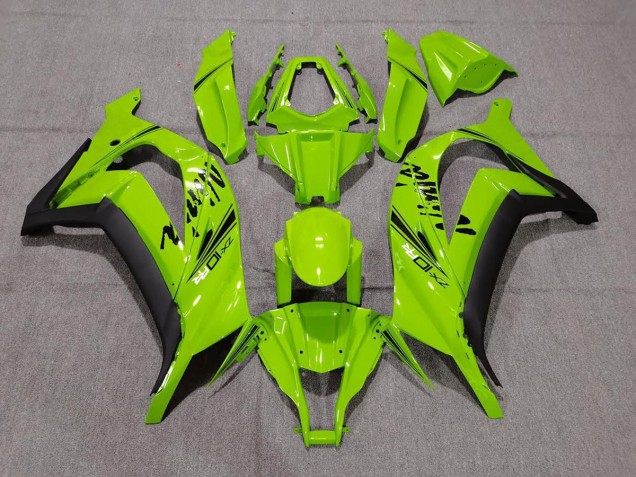 Gloss Green & Black 2011-2015 ZX10R Motorcycle Fairings
