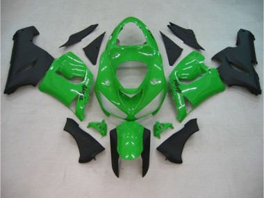 Gloss Green Matte 2005-2006 ZX6R Motorcycle Fairings