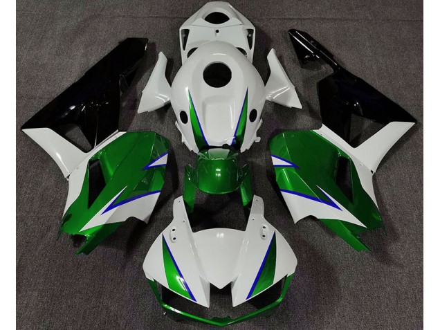 Gloss Green White and Blue 2013-2023 CBR600RR Motorcycle Fairings Gloss Green White and Blue 2013-2023 CBR600RR Motorcycle Fairings