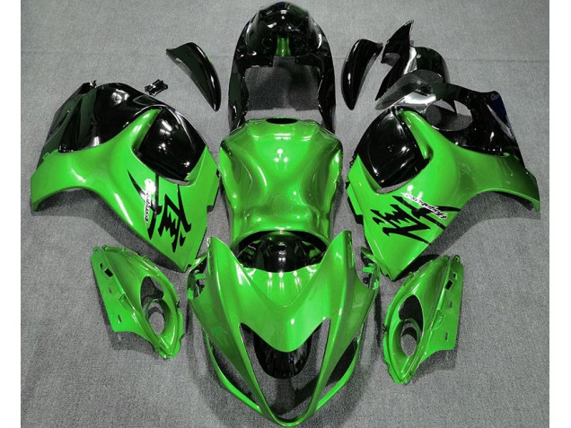 Gloss Green and Black 2008-2020 GSXR 1300 Hayabusa Motorcycle Fairings
