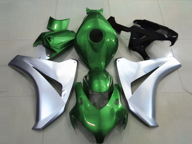Gloss Green and Silver 2008-2011 CBR1000RR Motorcycle Fairings