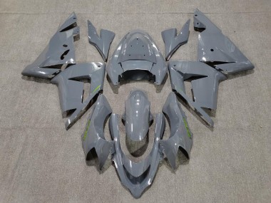 Gloss Grey & Green 2004-2005 ZX10R Motorcycle Fairings
