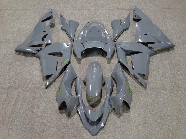 Gloss Grey & Green 2004-2005 ZX10R Motorcycle Fairings