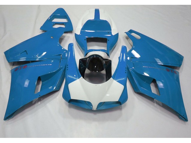 Gloss Light Blue & White 1993-2005 Ducati 996 748 916 998 Motorcycle Fairings Gloss Light Blue & White 1993-2005 Ducati 996 748 916 998 Motorcycle Fairings