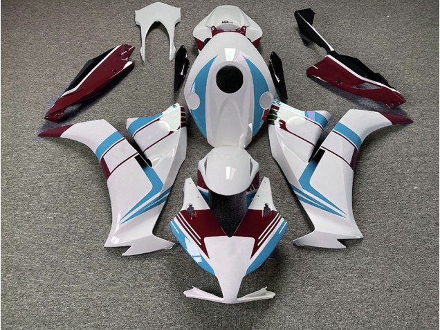 Gloss Light Blue and Maroon 2012-2016 CBR1000RR Motorcycle Fairings