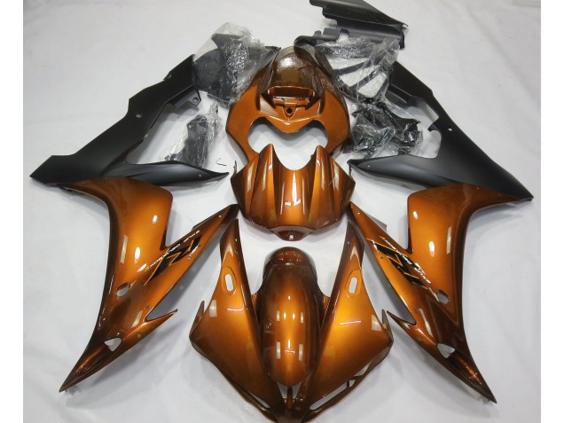 Gloss Orange & Black 2004-2006 R1 Motorcycle Fairings