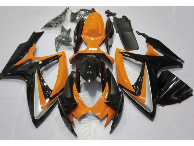 Gloss Orange Debadged 2006-2007 GSXR 600-750 Motorcycle Fairings
