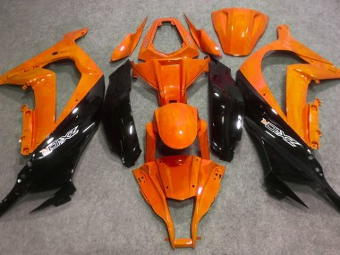 Gloss Orange and Black 2016-2019 ZX10R Motorcycle Fairings