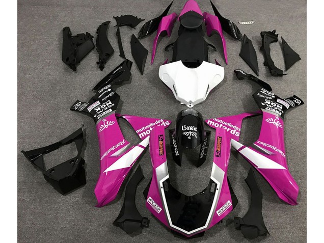 Gloss Pink Logo Style 2015-2019 R1 Motorcycle Fairings