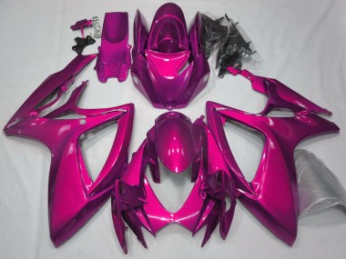 Gloss Pink Plain 2006-2007 GSXR 600-750 Motorcycle Fairings