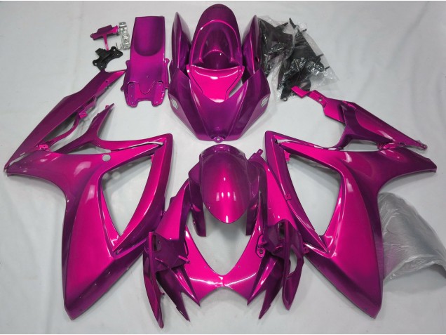 Gloss Pink Plain 2006-2007 GSXR 600-750 Motorcycle Fairings