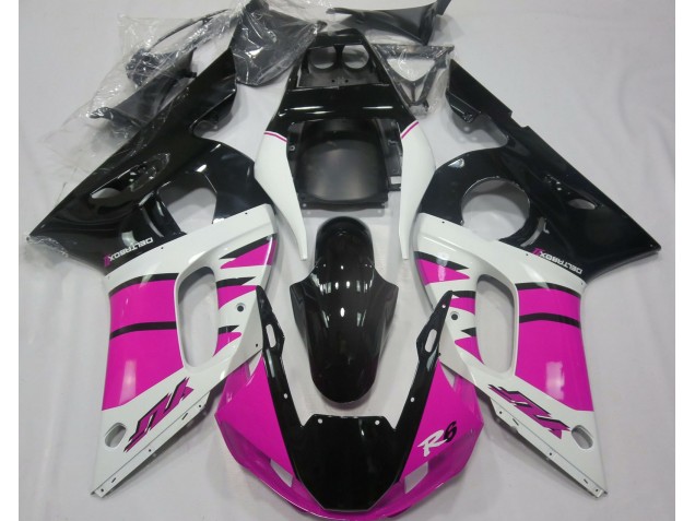 Gloss Pink and Black 1998-2002 R6 Motorcycle Fairings Gloss Pink and Black 1998-2002 R6 Motorcycle Fairings