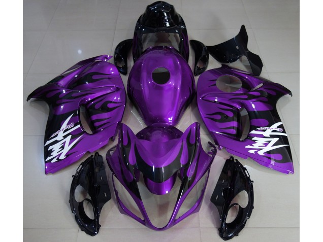 Gloss Purple & Black 2008-2020 GSXR 1300 Hayabusa Motorcycle Fairings