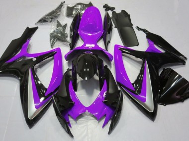 Gloss Purple Debadged 2006-2007 GSXR 600-750 Motorcycle Fairings