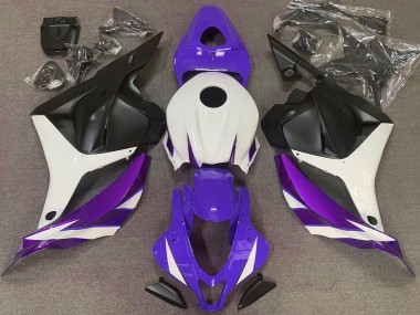 Gloss Purple White and Violet 2009-2012 CBR600RR Motorcycle Fairings