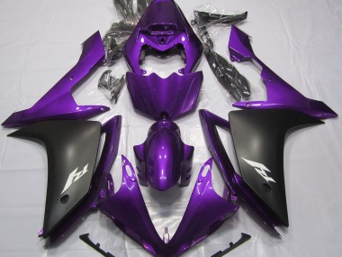 Gloss Purple and Black 2007-2008 R1 Motorcycle Fairings