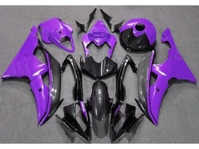 Gloss Purple and Carbon 2008-2016 R6 Motorcycle Fairings