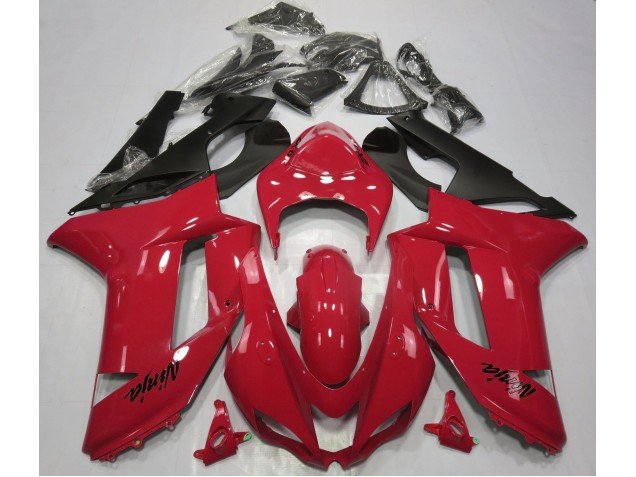 Gloss Red 2007-2008 ZX6R Motorcycle Fairings