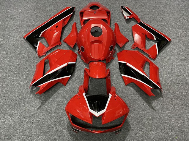 Gloss Red Black and White 2013-2023 CBR600RR Motorcycle Fairings