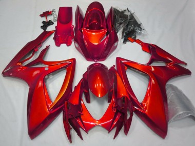Gloss Red Plain 2006-2007 GSXR 600-750 Motorcycle Fairings