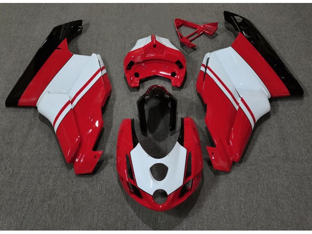 Gloss Red & White 2003-2004 Ducati 749 999 Motorcycle Fairings