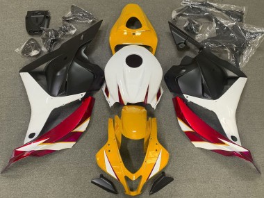 Gloss Red White and Yellow 2009-2012 CBR600RR Motorcycle Fairings