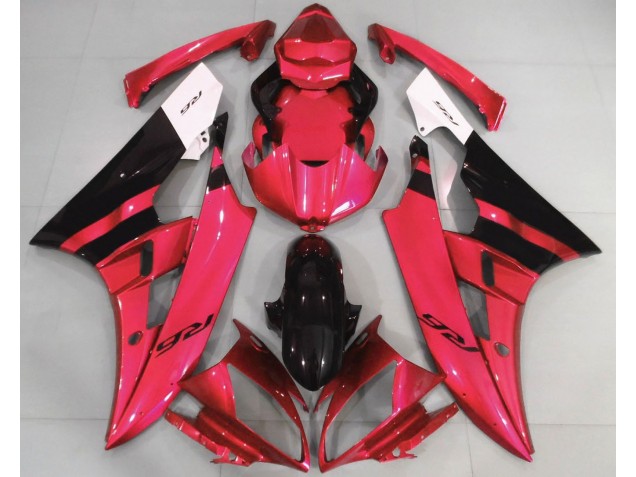 Gloss Red and Black 2006-2007 R6 Motorcycle Fairings