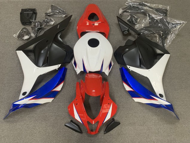 Gloss Red blue and White 2009-2012 CBR600RR Motorcycle Fairings