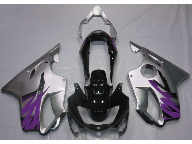 Gloss Silver & Purple 1999-2000 CBR600 F4 Motorcycle Fairings