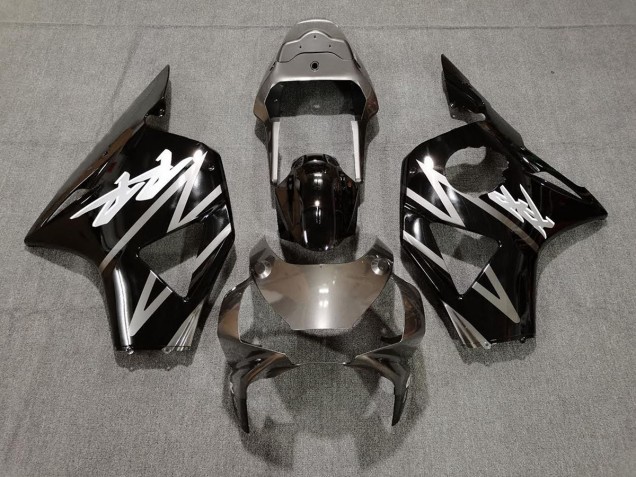 Gloss Silver and Black 2002-2003 CBR954RR Motorcycle Fairings