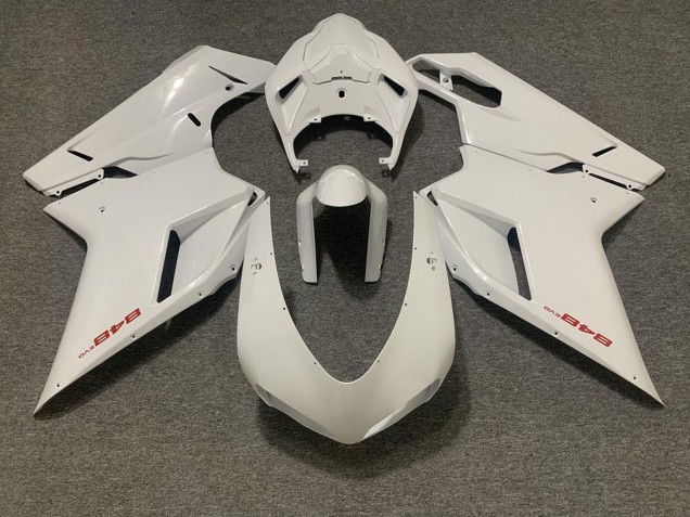Gloss White 2007-2014 Ducati 848 1098 1198 Motorcycle Fairings
