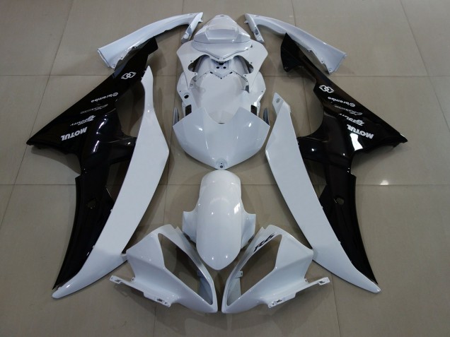 Gloss White / Black 2008-2016 R6 Motorcycle Fairings