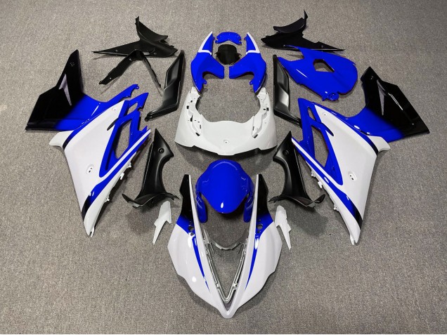 Gloss White and Blue 2013-2016 Daytona 675 Motorcycle Fairings Gloss White and Blue 2013-2016 Daytona 675 Motorcycle Fairings