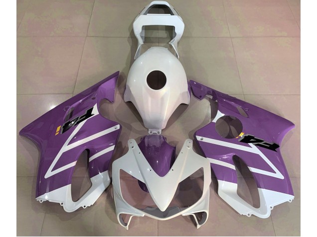 Gloss White and Purple 2001-2003 CBR600 F4i Motorcycle Fairings Gloss White and Purple 2001-2003 CBR600 F4i Motorcycle Fairings