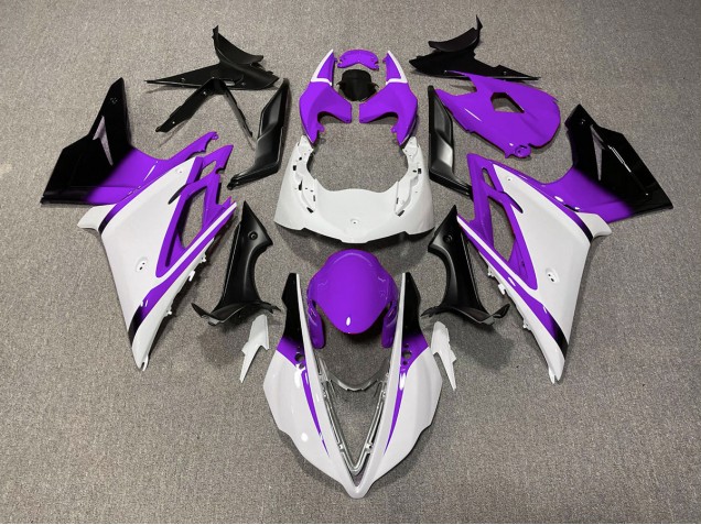 Gloss White and Purple 2013-2016 Daytona 675 Motorcycle Fairings Gloss White and Purple 2013-2016 Daytona 675 Motorcycle Fairings