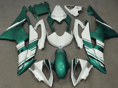 Gloss White and Seafoam Green OEM Style 2008-2016 R6 Motorcycle Fairings