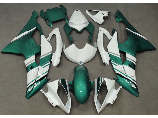 Gloss White and Seafoam Green OEM Style 2008-2016 R6 Motorcycle Fairings